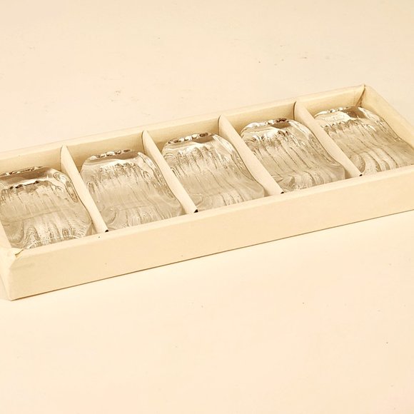 Glass Japanese Chopstick Holders - Set of Five Unused - Picture 4 of 4